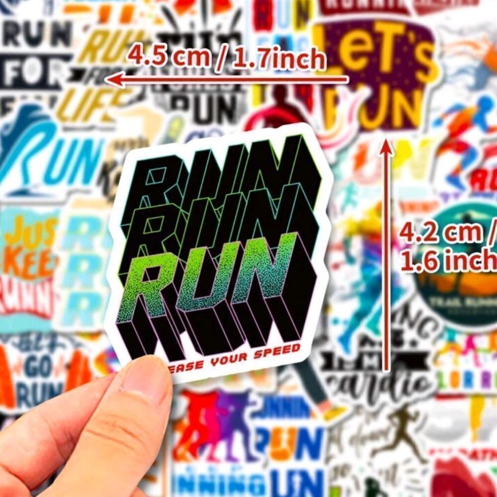 Running Assorted Runner Stickers - Picture 2 of 4